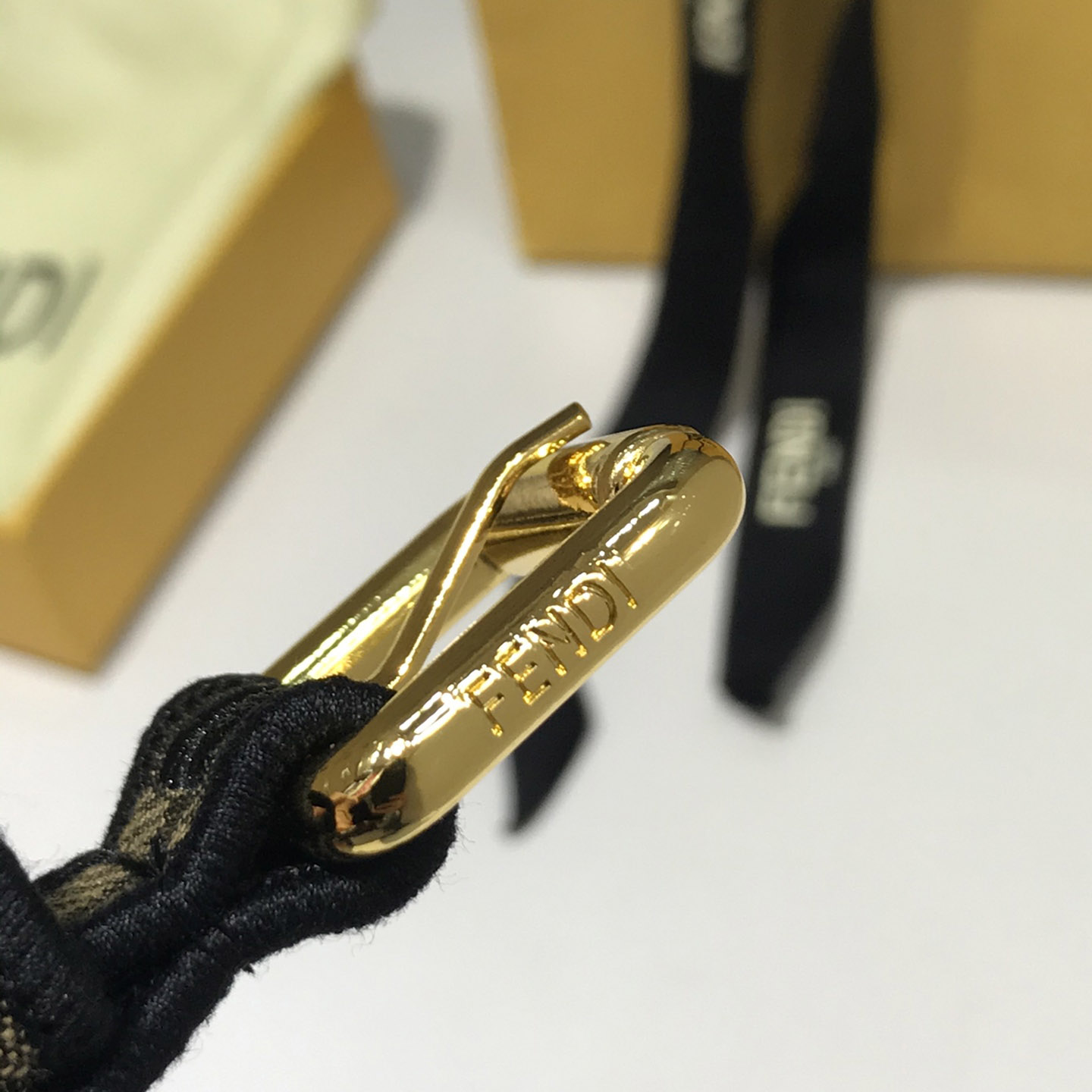 Fendi FF Jacquard Fabric Belt - PerfectKickZ