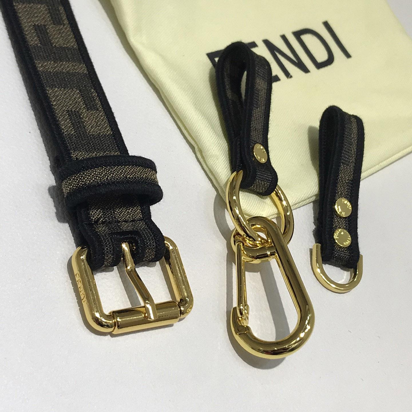 Fendi FF Jacquard Fabric Belt - PerfectKickZ