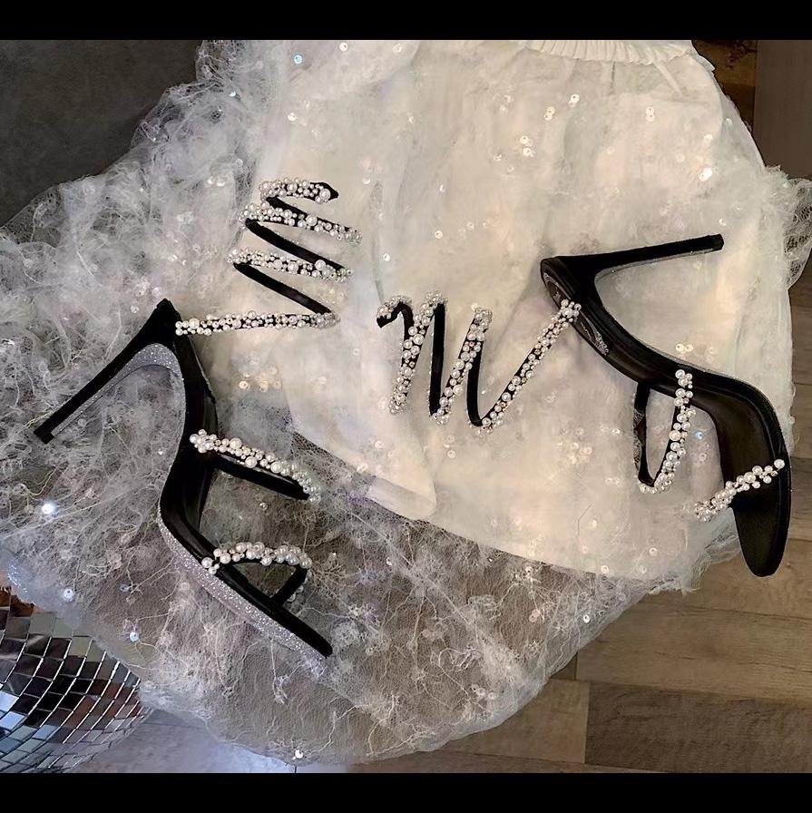 Rene Caovilla Stiletto Heel Sandals - PerfectKickZ
