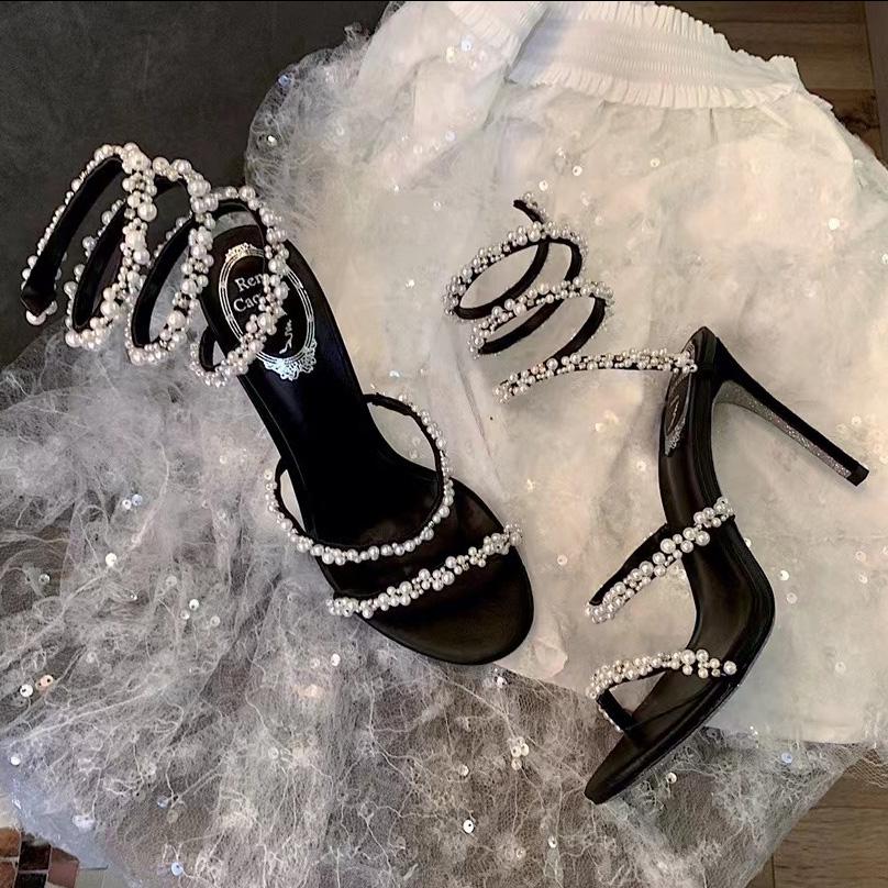 Rene Caovilla Stiletto Heel Sandals - PerfectKickZ