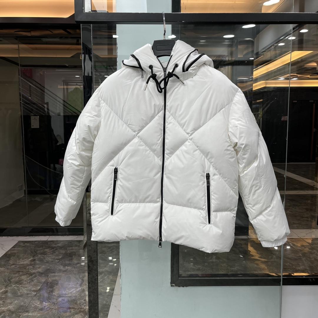 Moncler White Daynamic Porossan Down Jacket - PerfectKickZ