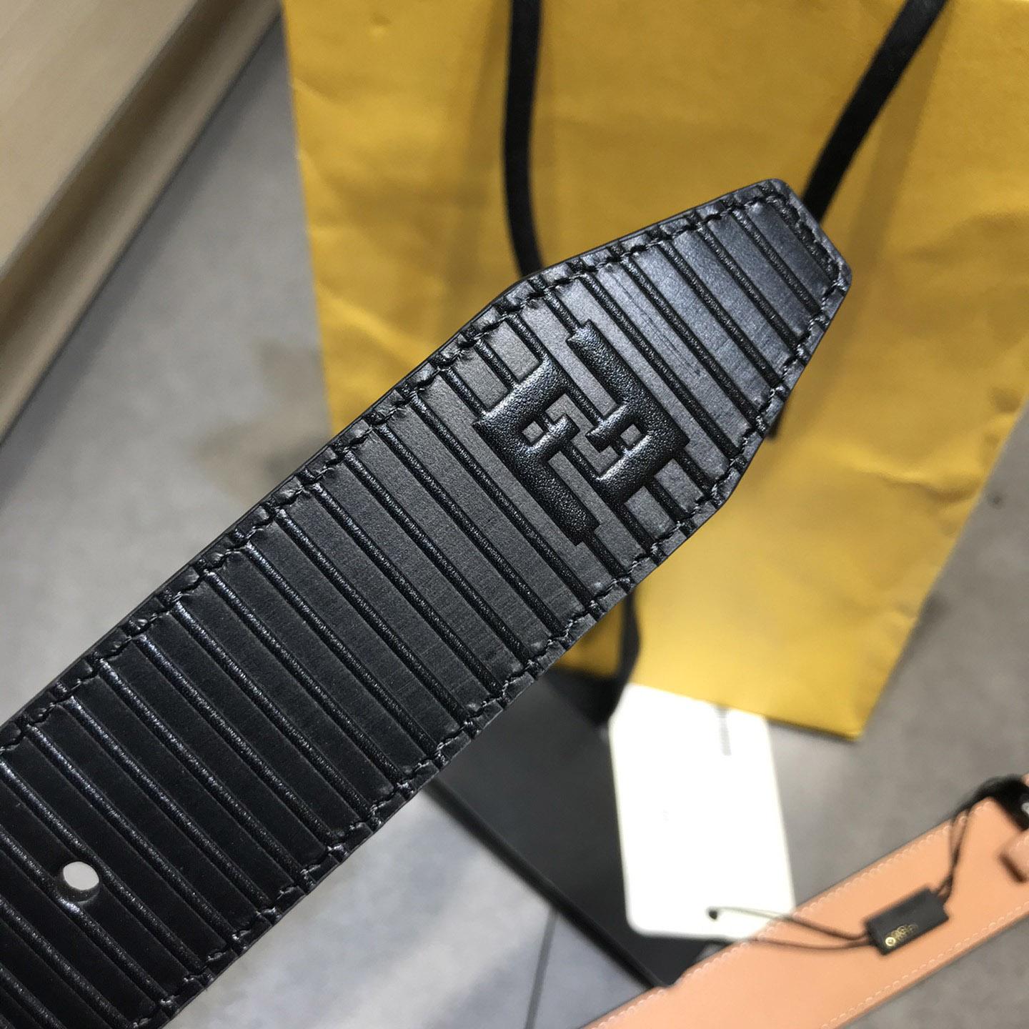 Fendi Black Leather Belt - PerfectKickZ