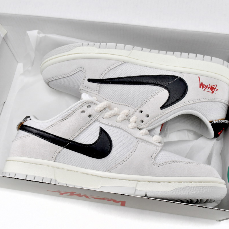 Stussy x Nike SB Dunk Low Sneakers   DD9776-068 - PerfectKickZ