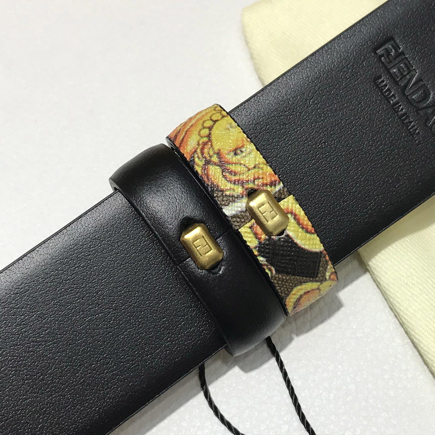 Versace Fendace Baroque Reversible Belt - PerfectKickZ
