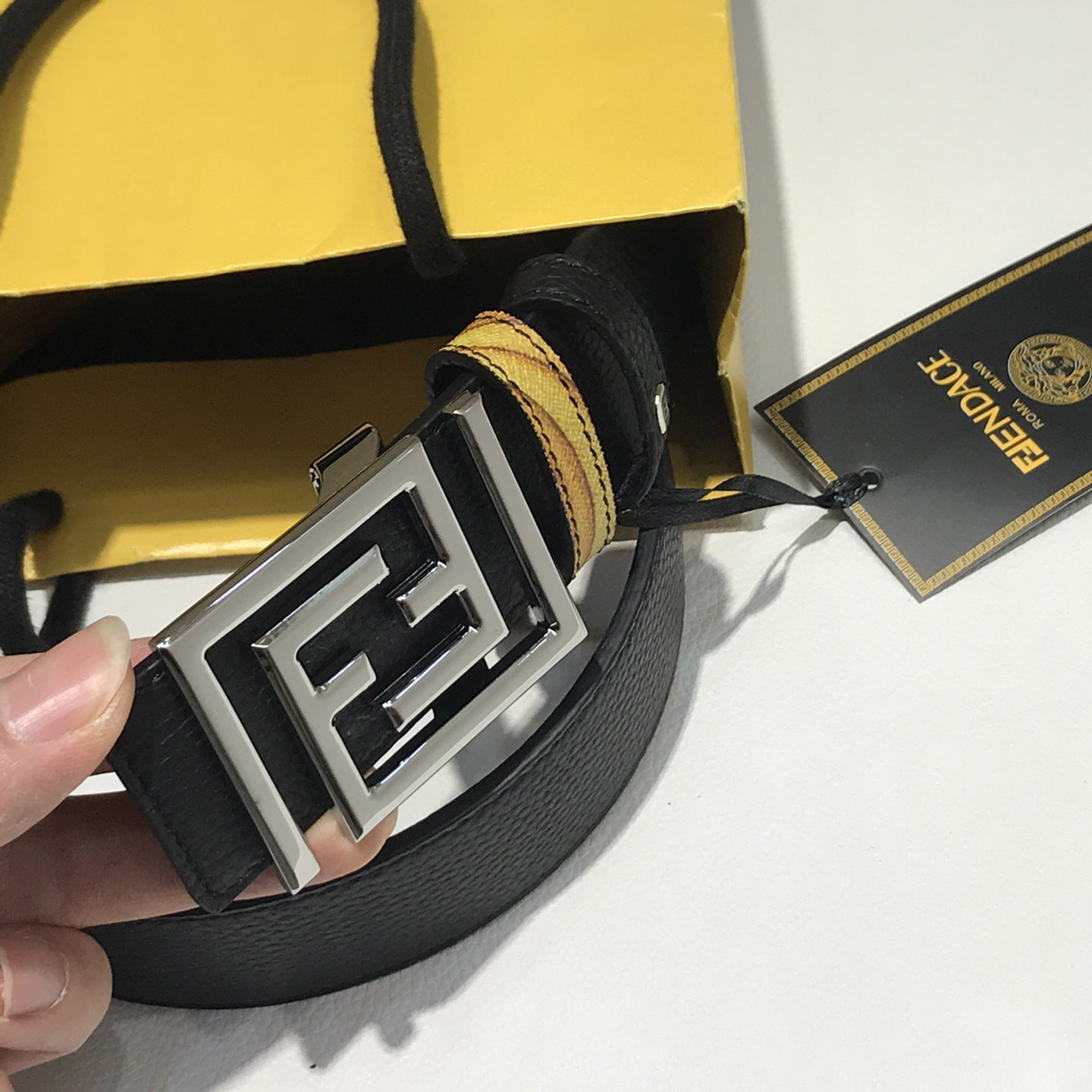 Versace Fendace Reversible Belt - PerfectKickZ