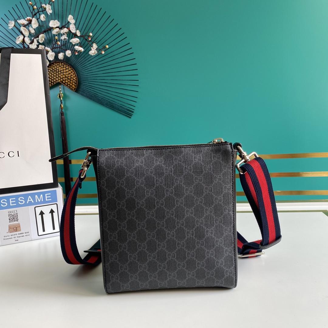 Gucci GG Black Small Messenger Bag(21-23-4cm) - PerfectKickZ