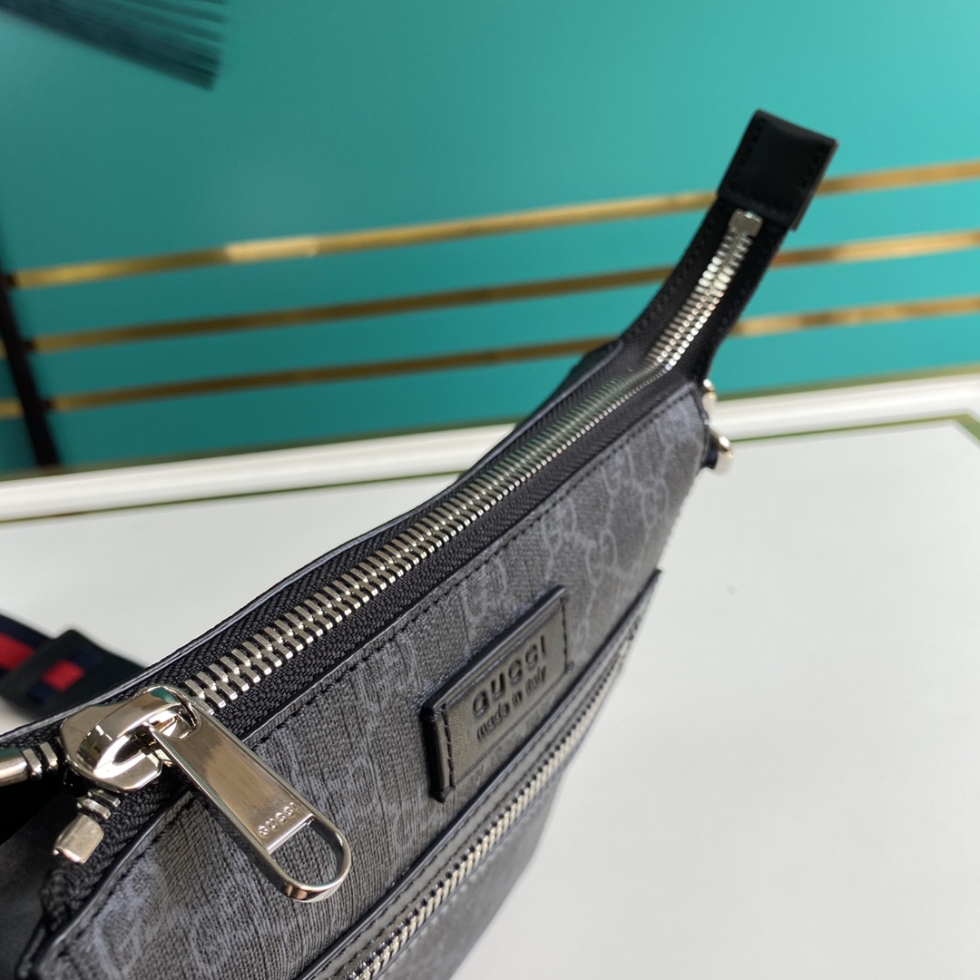 Gucci GG Black Small Messenger Bag(21-23-4cm) - PerfectKickZ