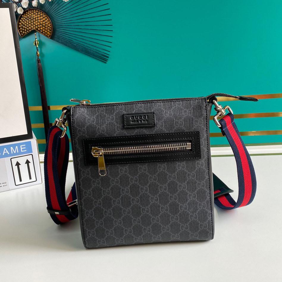 Gucci GG Black Small Messenger Bag(21-23-4cm) - PerfectKickZ