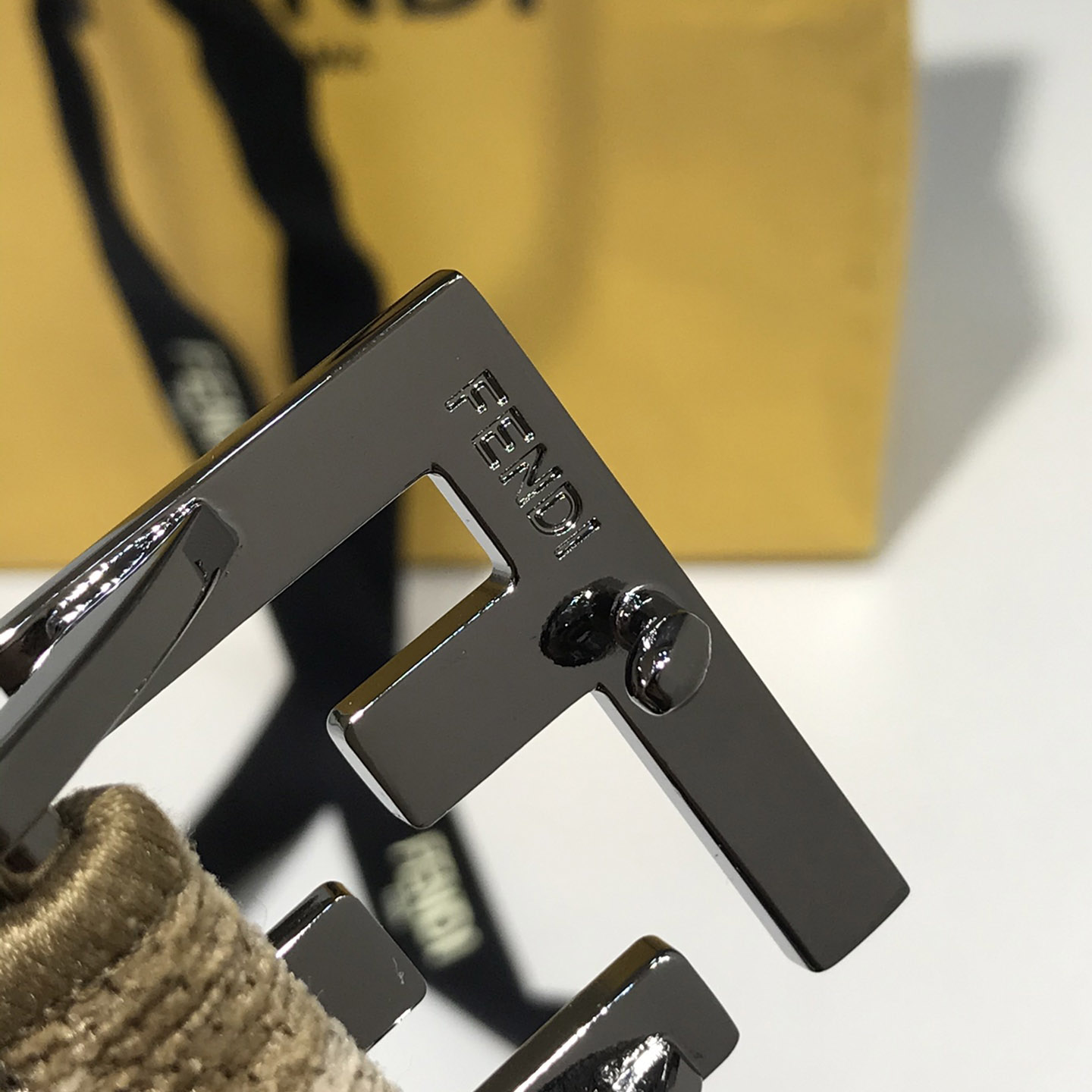 Fendi FF Jacquard Fabric Belt - PerfectKickZ