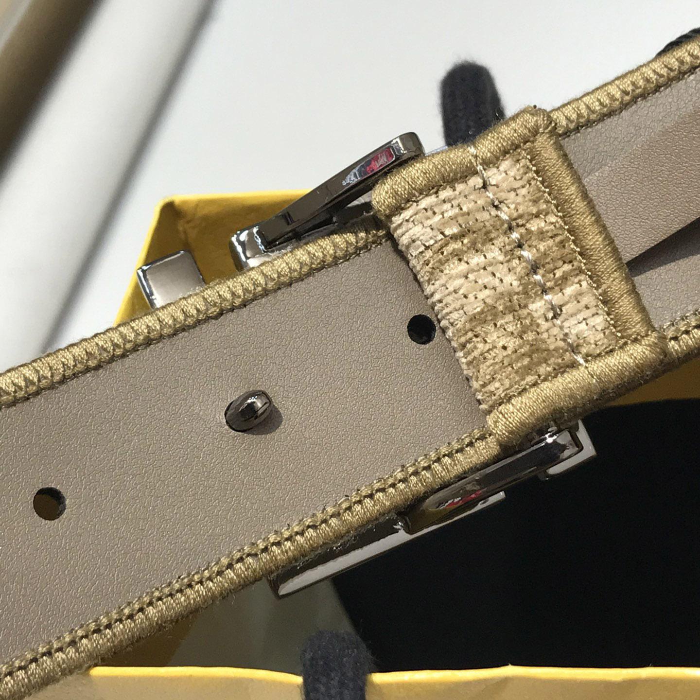 Fendi FF Jacquard Fabric Belt - PerfectKickZ