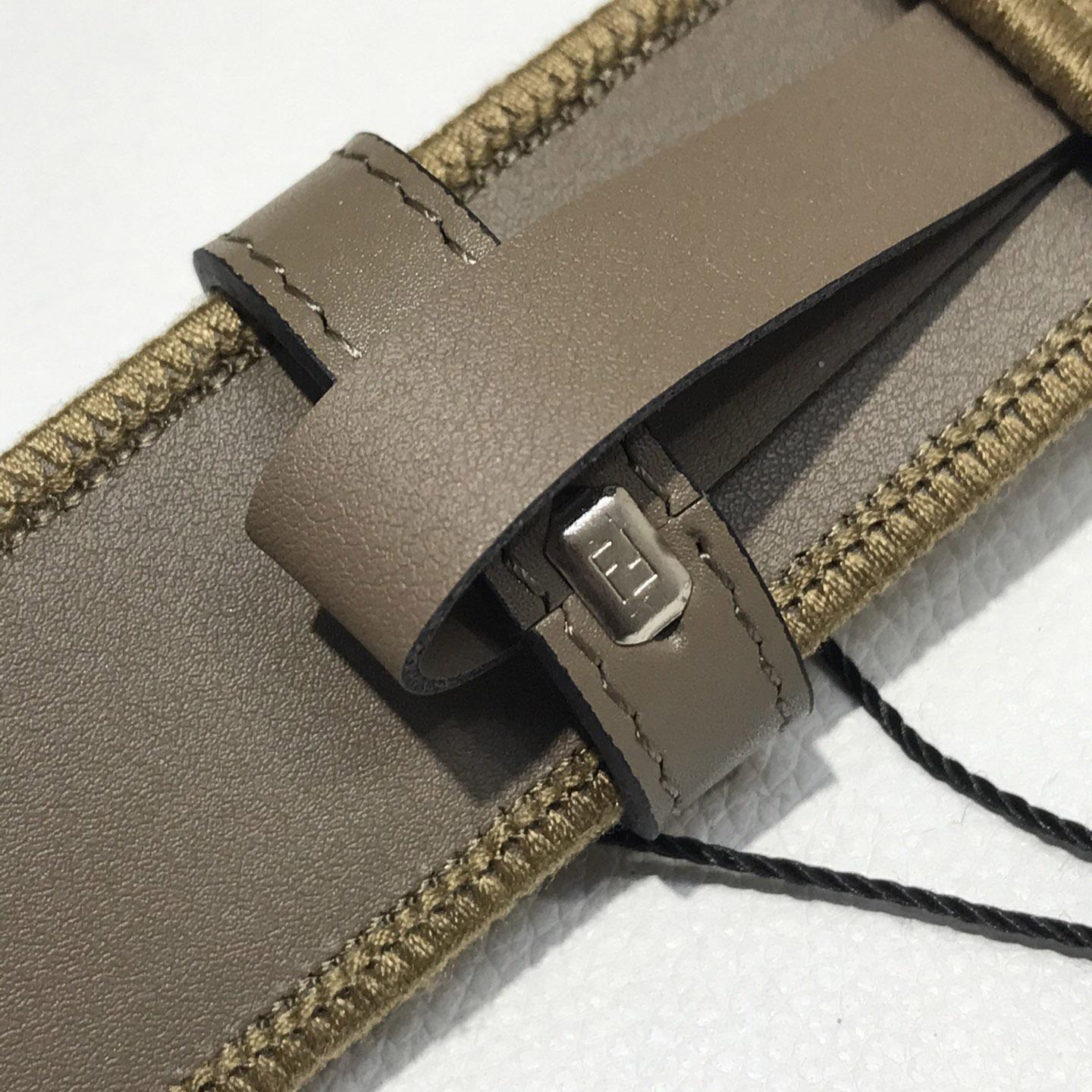 Fendi FF Jacquard Fabric Belt - PerfectKickZ
