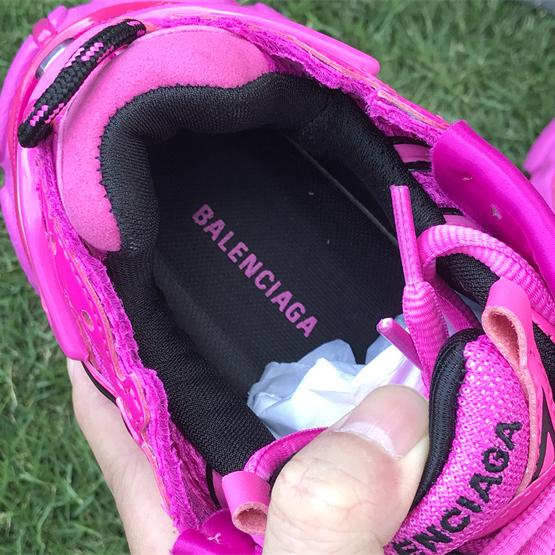 Balenciaga Runner Sneaker In Dark Pink And Black Mesh And Nylon - PerfectKickZ