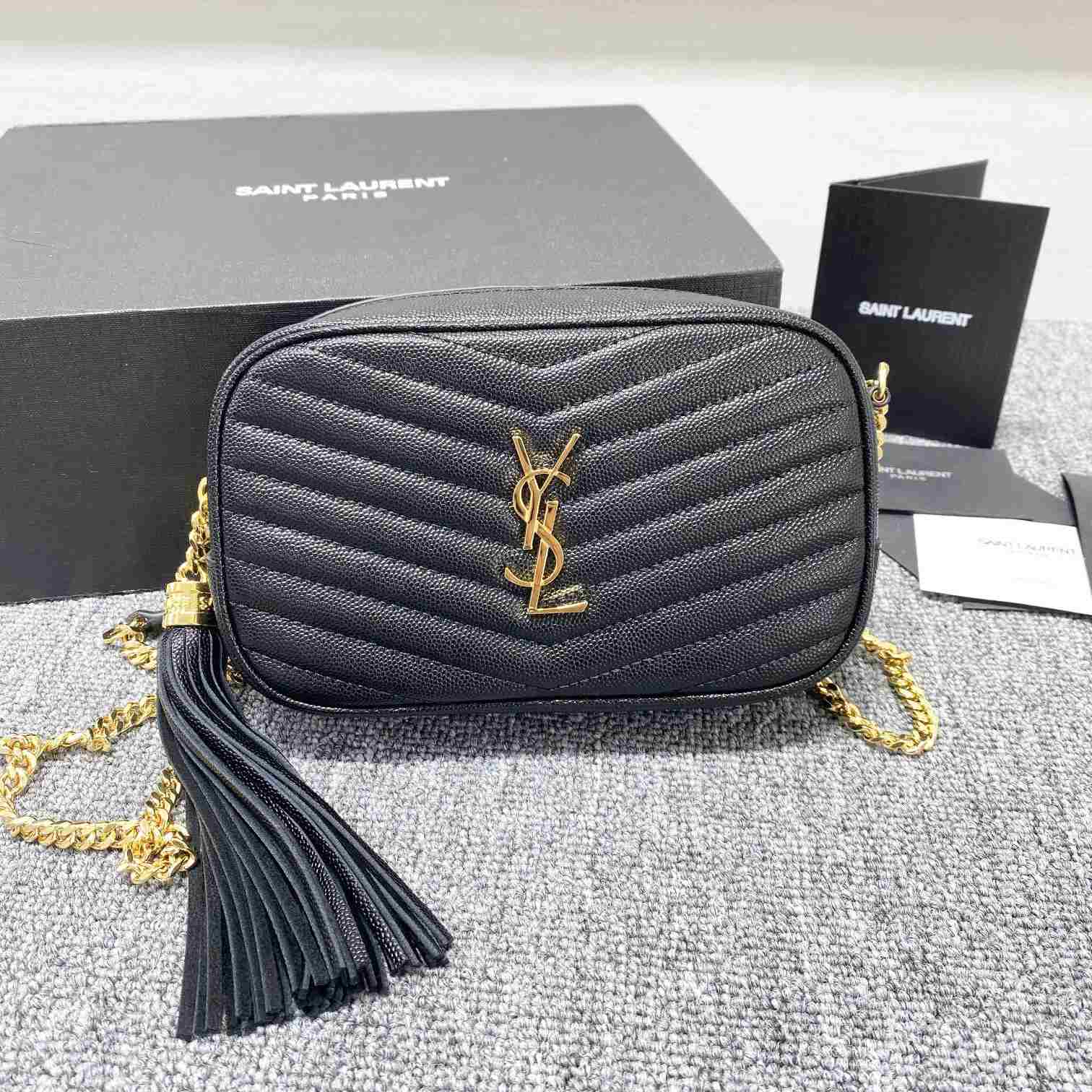 Saint Laurent Lou Camera Bag In Quilted Leather(18-11x5cm) - PerfectKickZ
