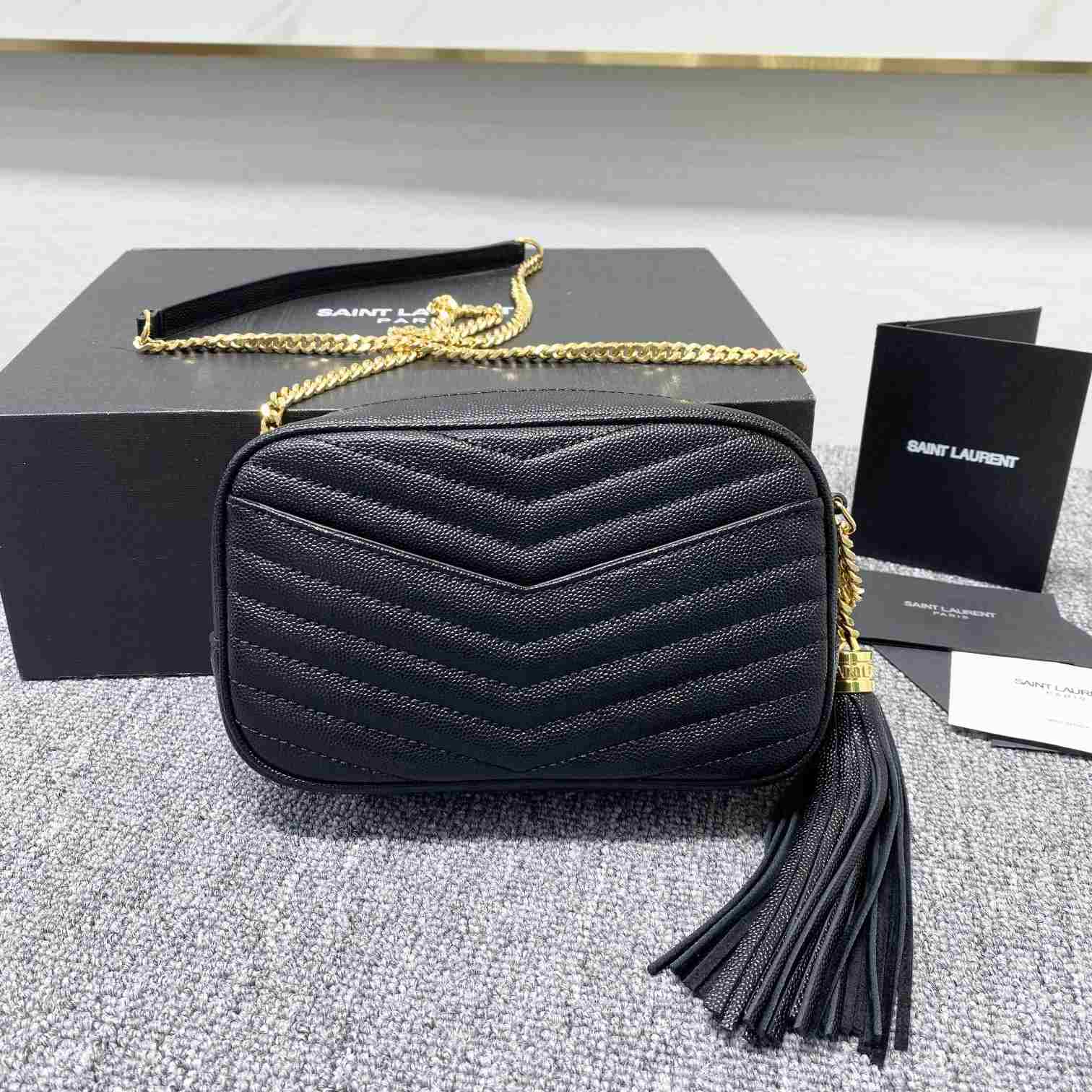 Saint Laurent Lou Camera Bag In Quilted Leather(18-11x5cm) - PerfectKickZ