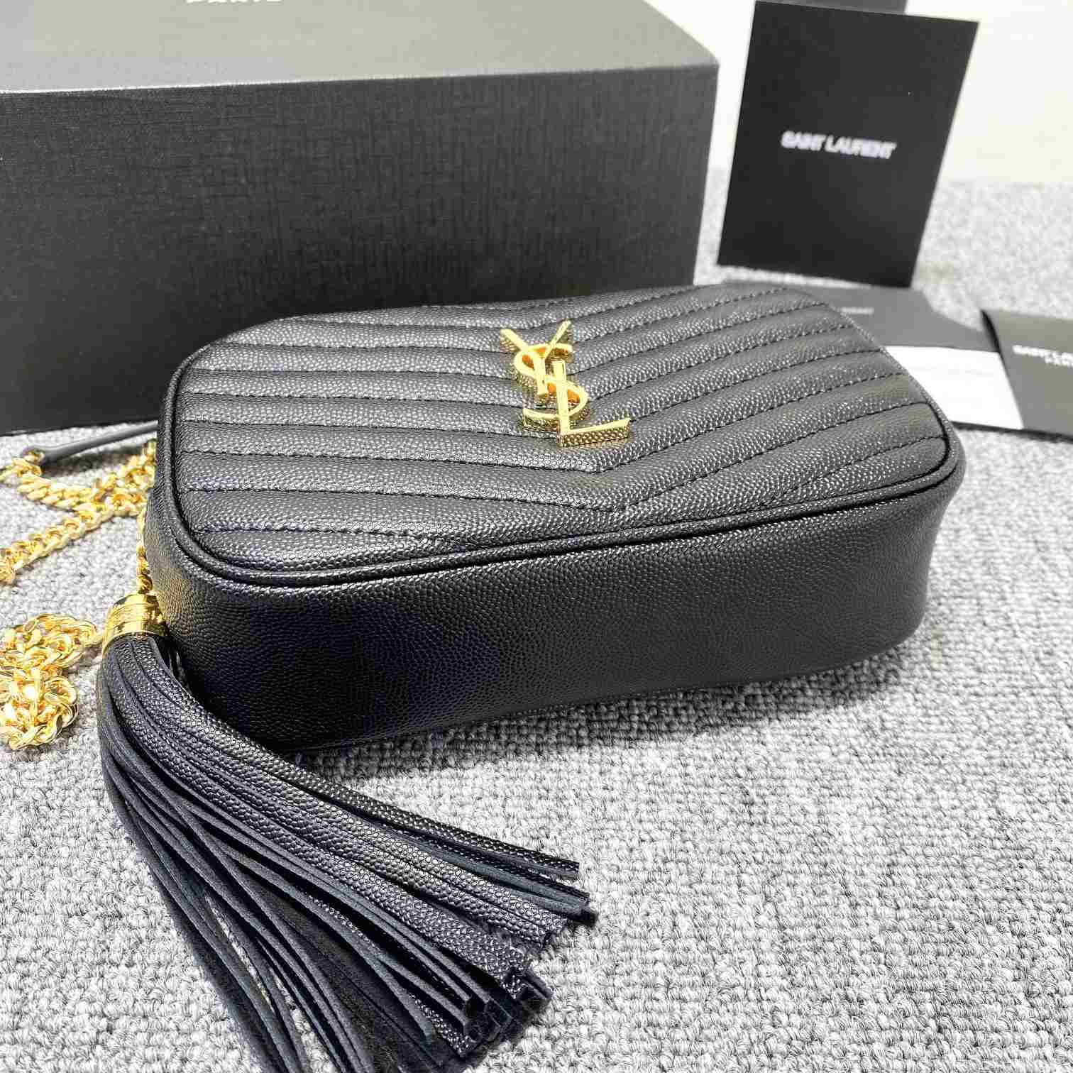 Saint Laurent Lou Camera Bag In Quilted Leather(18-11x5cm) - PerfectKickZ