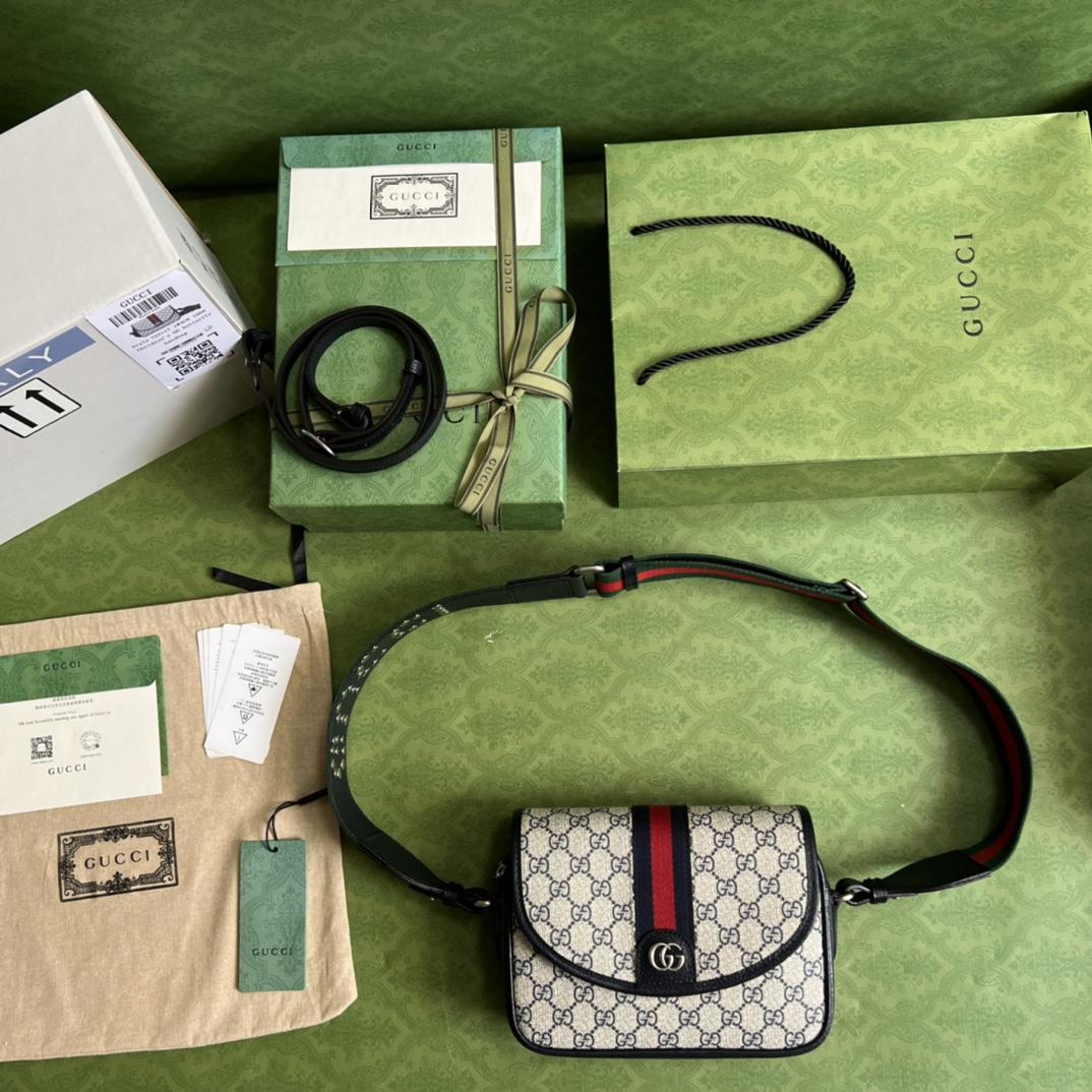 Gucci Ophidia Mini GG Shoulder Bag(23-17-7cm)    - PerfectKickZ