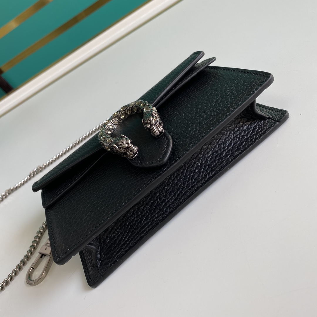 Gucci Dionysus Leather Super Mini Bag(16.5-10-4.5cm)    - PerfectKickZ