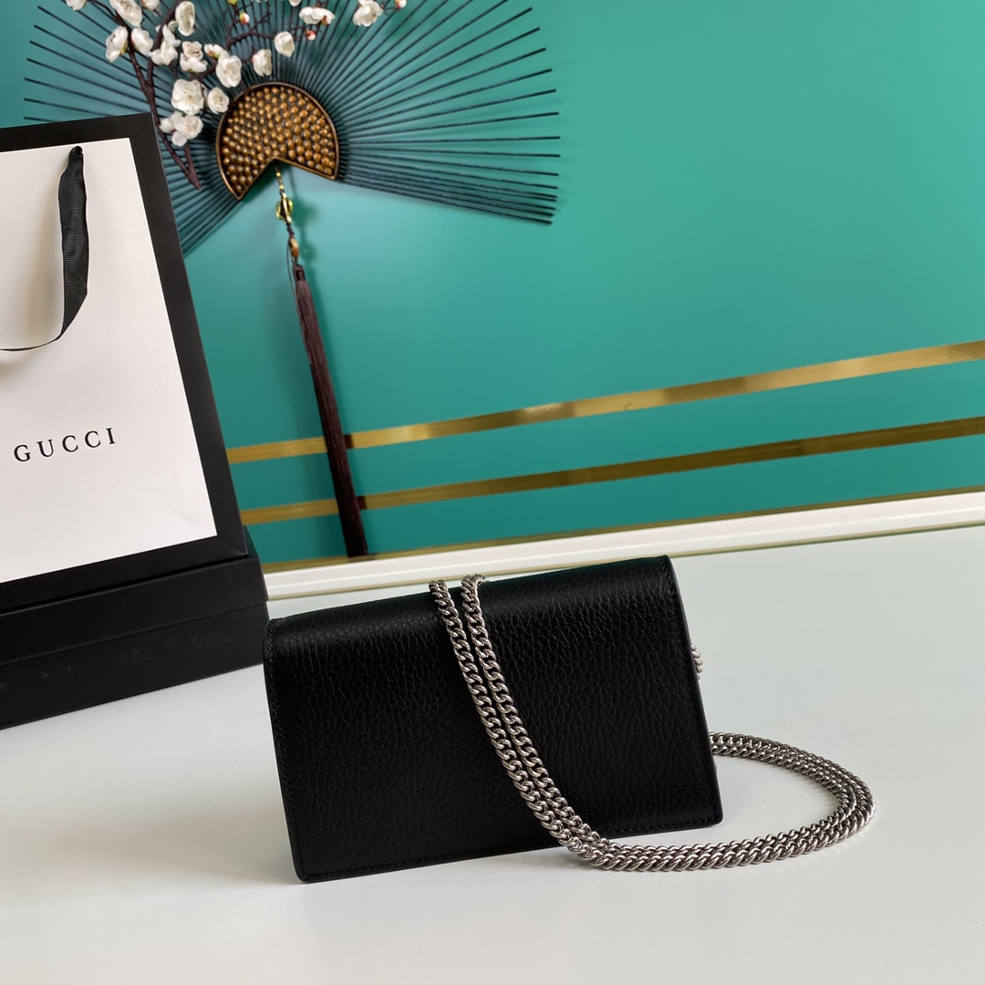 Gucci Dionysus Leather Super Mini Bag(16.5-10-4.5cm)    - PerfectKickZ