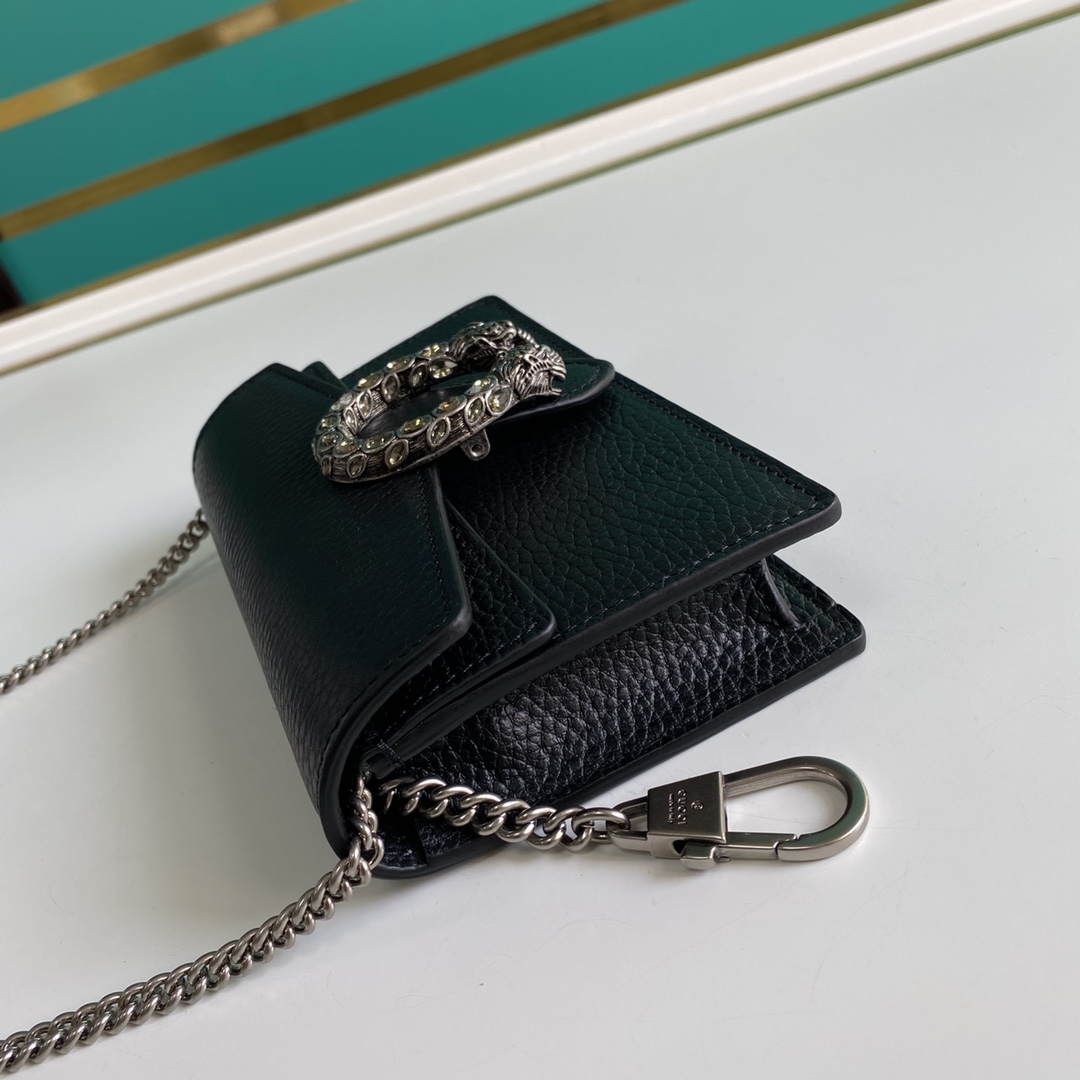 Gucci Dionysus Leather Super Mini Bag(16.5-10-4.5cm)    - PerfectKickZ