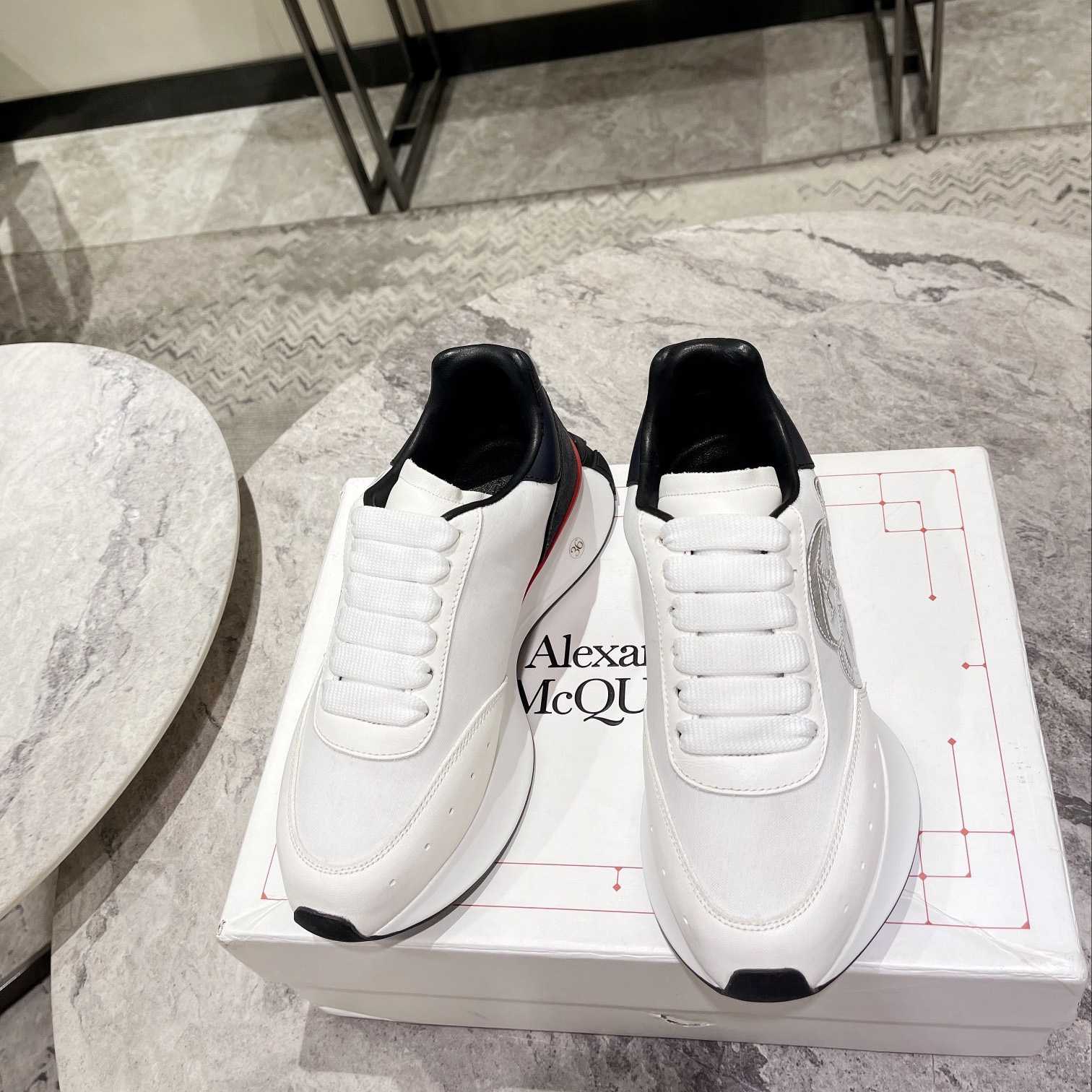 Alexander Mqueen Sprint Runner Lace-Up Sneaker - PerfectKickZ