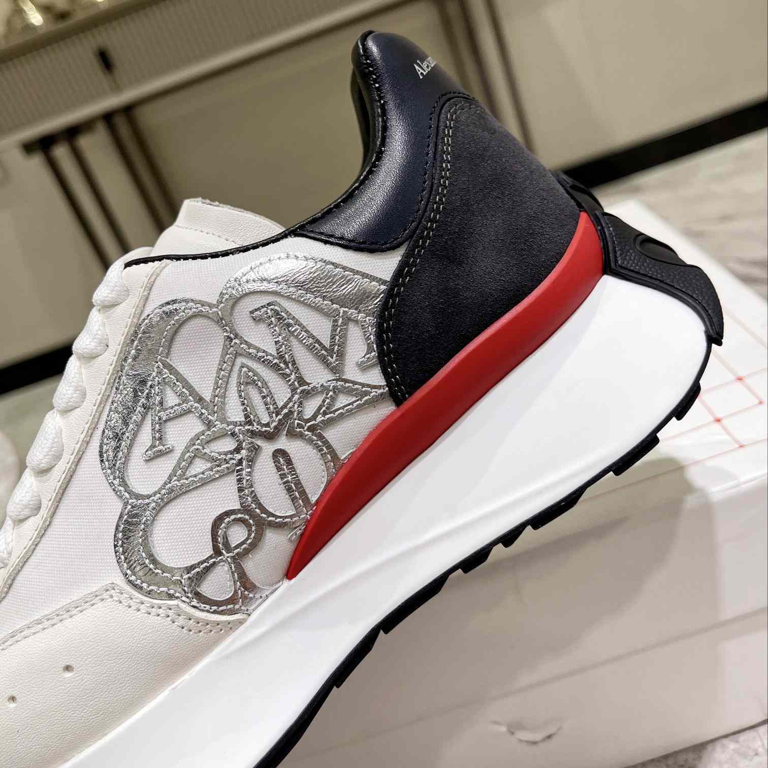 Alexander Mqueen Sprint Runner Lace-Up Sneaker - PerfectKickZ