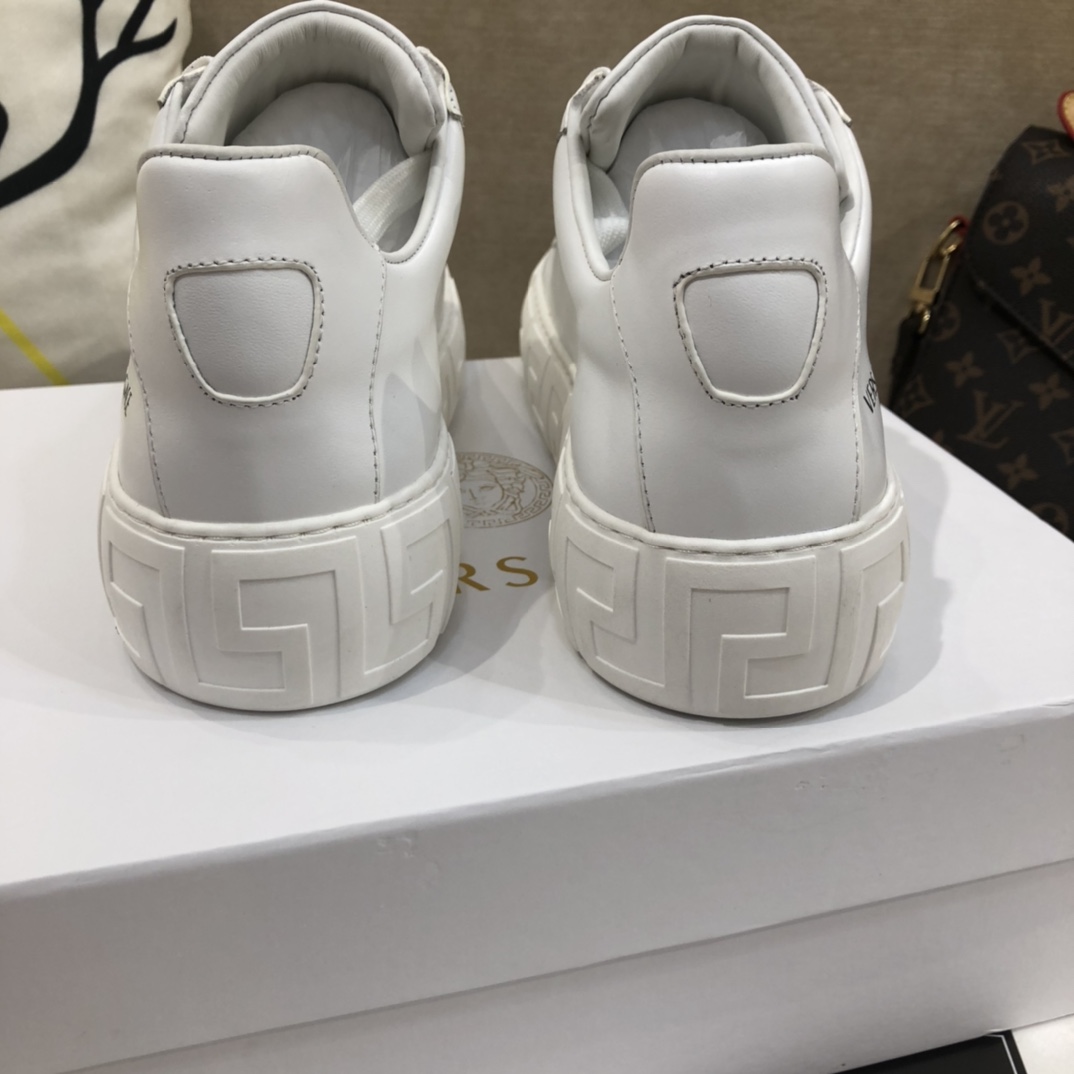 Versace La Greca Lace-Up Sneakers - PerfectKickZ