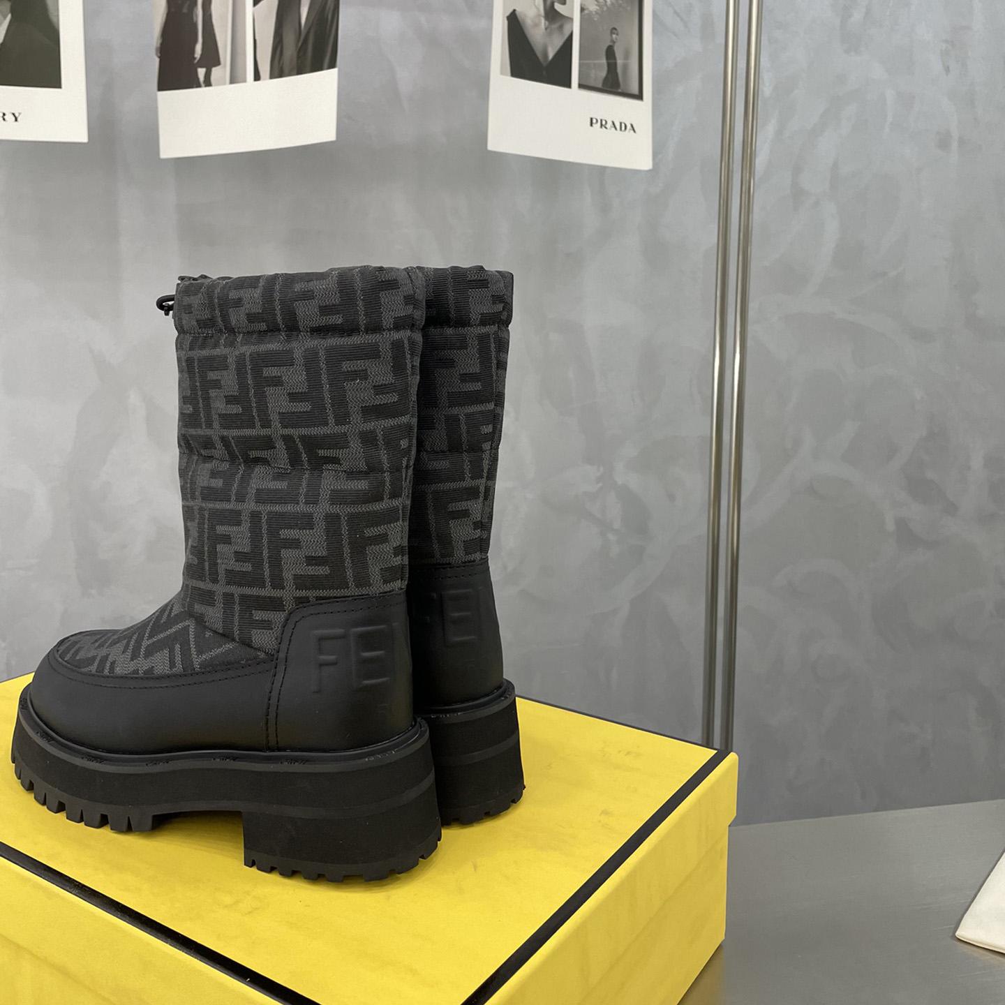 Fendi Force Black Leather Boots - PerfectKickZ