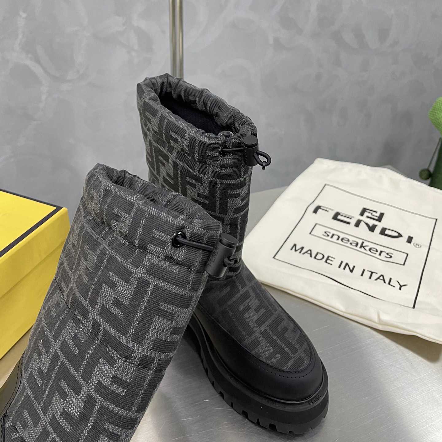 Fendi Force Black Leather Boots - PerfectKickZ