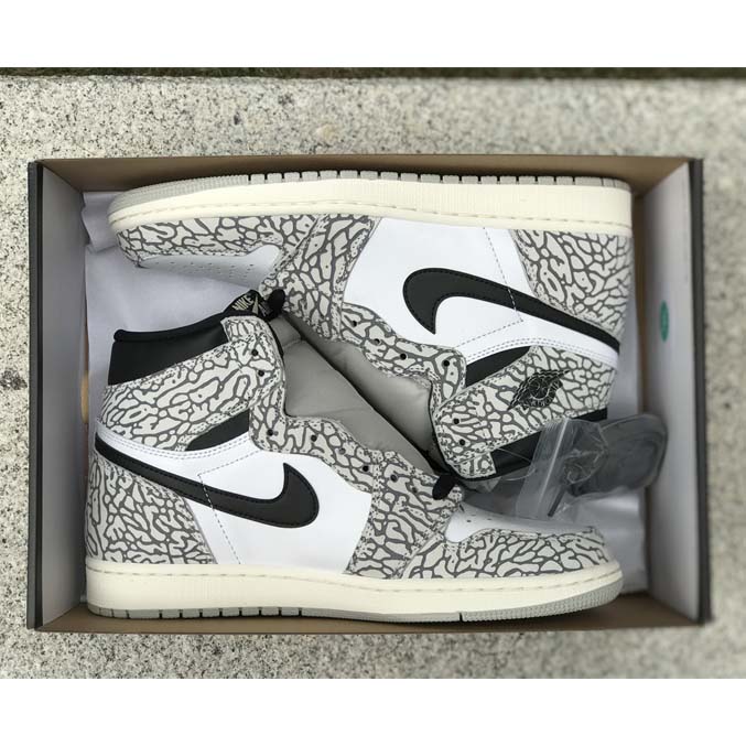 Air Jordan 1 High OG “White Cement” Sneaker    DZ5485-052 - PerfectKickZ