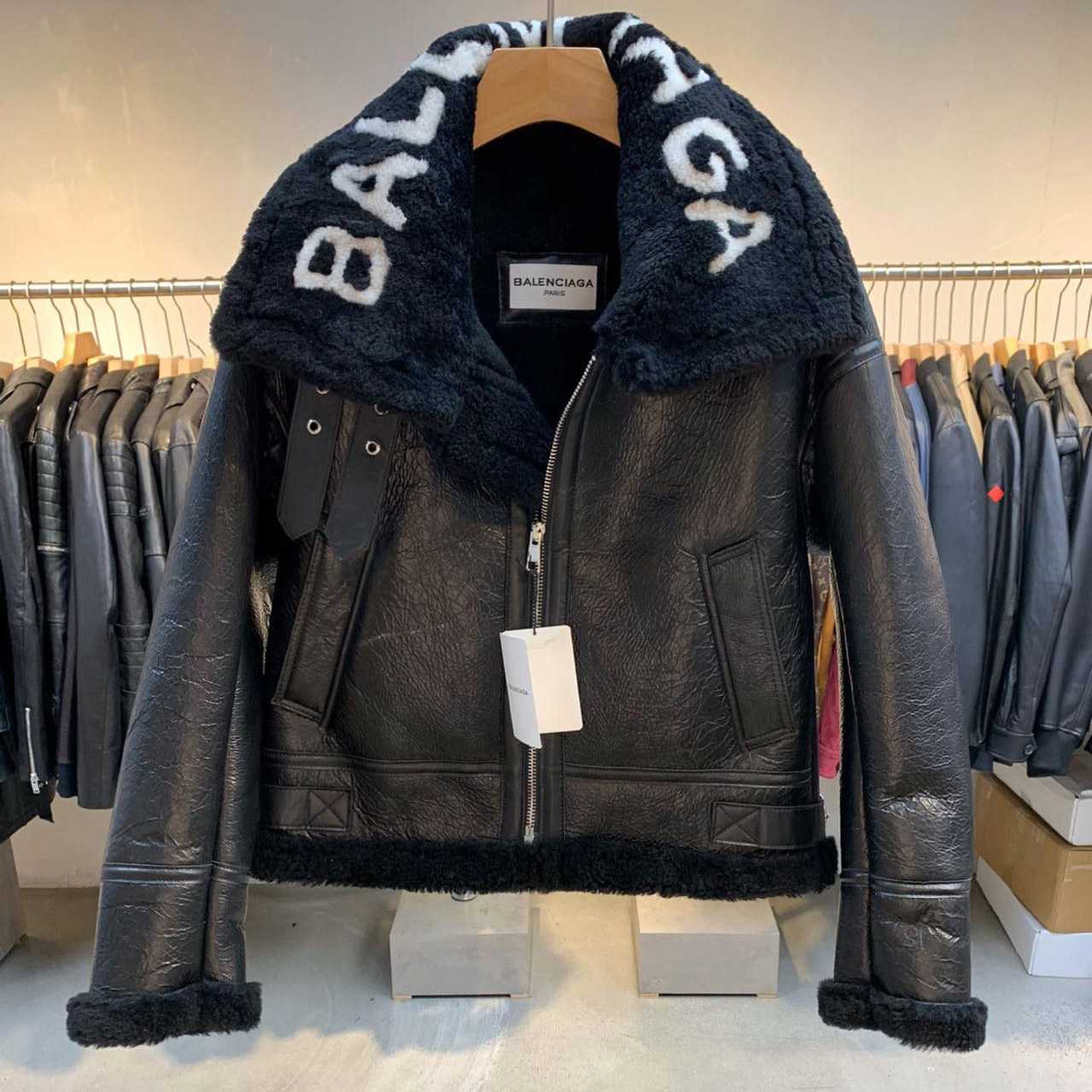 Balenciaga Jacket In Black Calfskin - PerfectKickZ