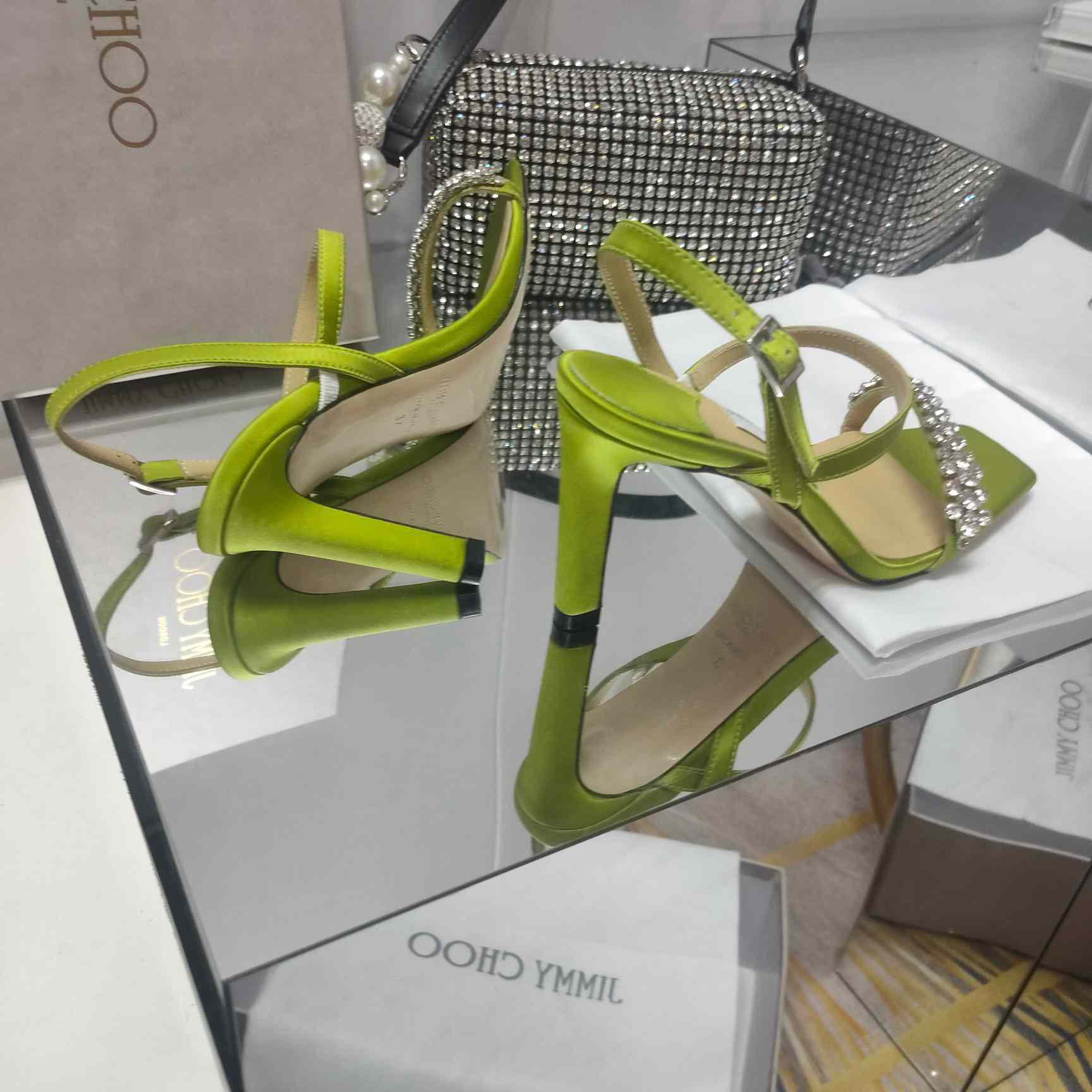 Jimmy Choo Meira 85 Suede Sandals With Crystal Embellishment - PerfectKickZ