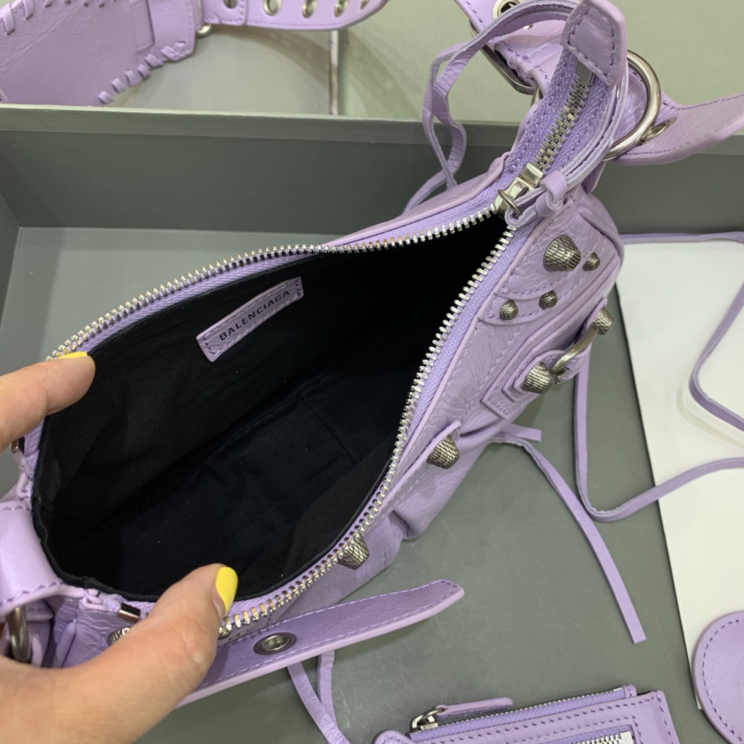 Balenciaga Le Cagole XS Shoulder Bag In purple (26-12-6cm) - PerfectKickZ
