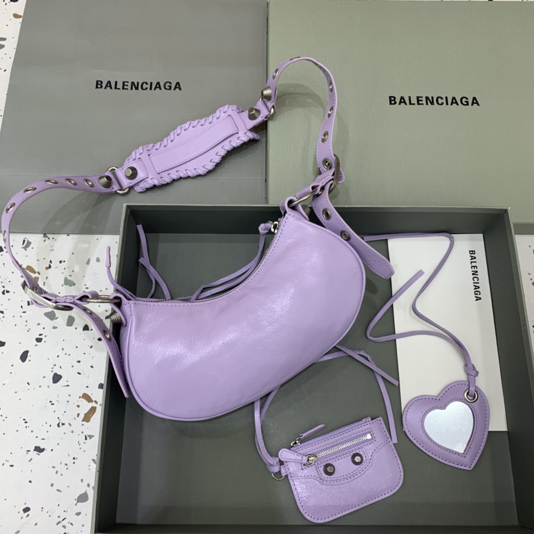 Balenciaga Le Cagole XS Shoulder Bag In purple (26-12-6cm) - PerfectKickZ
