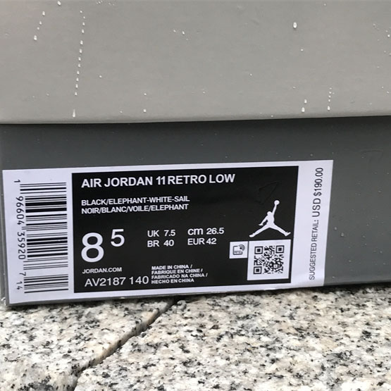 Air Jordan 11 Low “Cement Grey Sneakers    AV2187-140 - PerfectKickZ