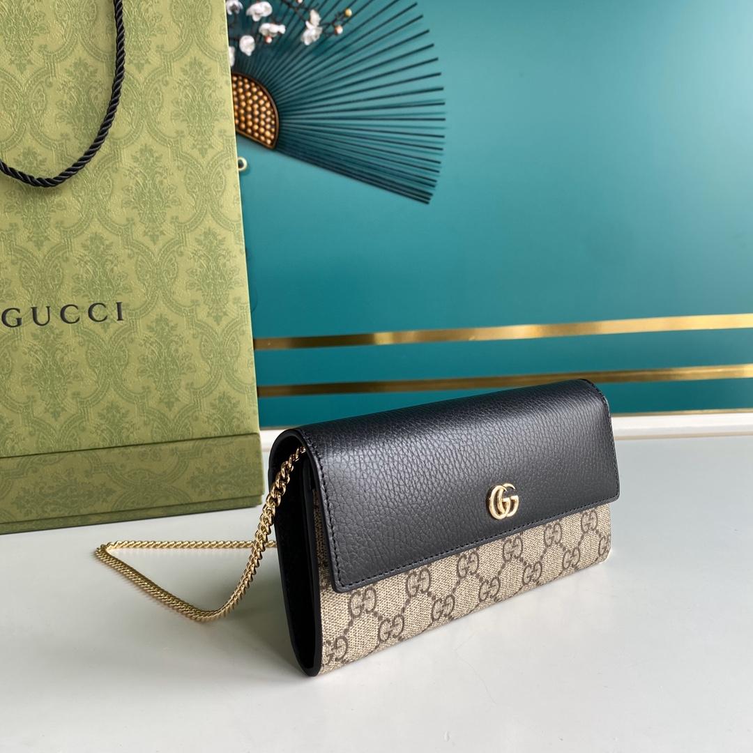 Gucci GG Marmont Chain Wallet(19-10-3.5CM)    - PerfectKickZ