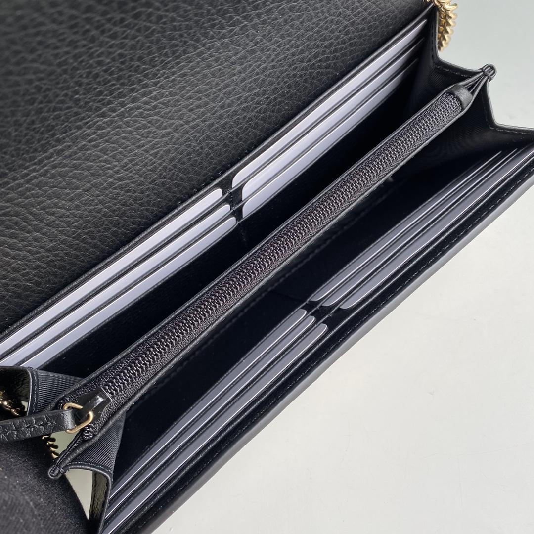 Gucci GG Marmont Chain Wallet(19-10-3.5CM)    - PerfectKickZ