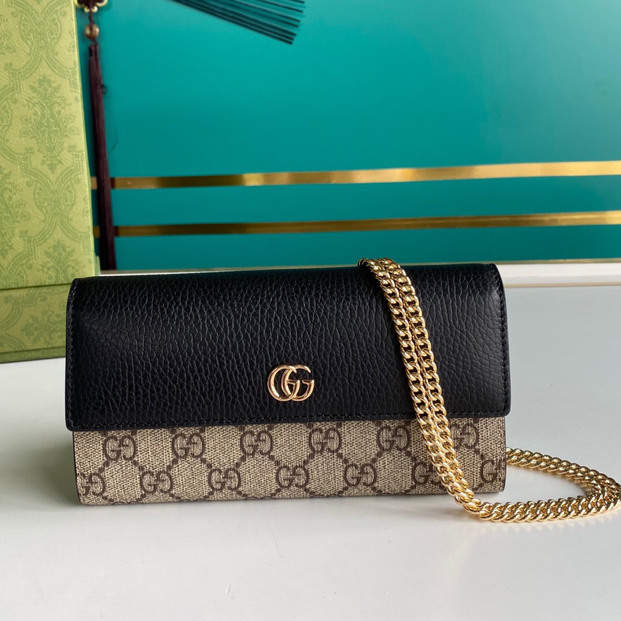 Gucci GG Marmont Chain Wallet(19-10-3.5CM)    - PerfectKickZ