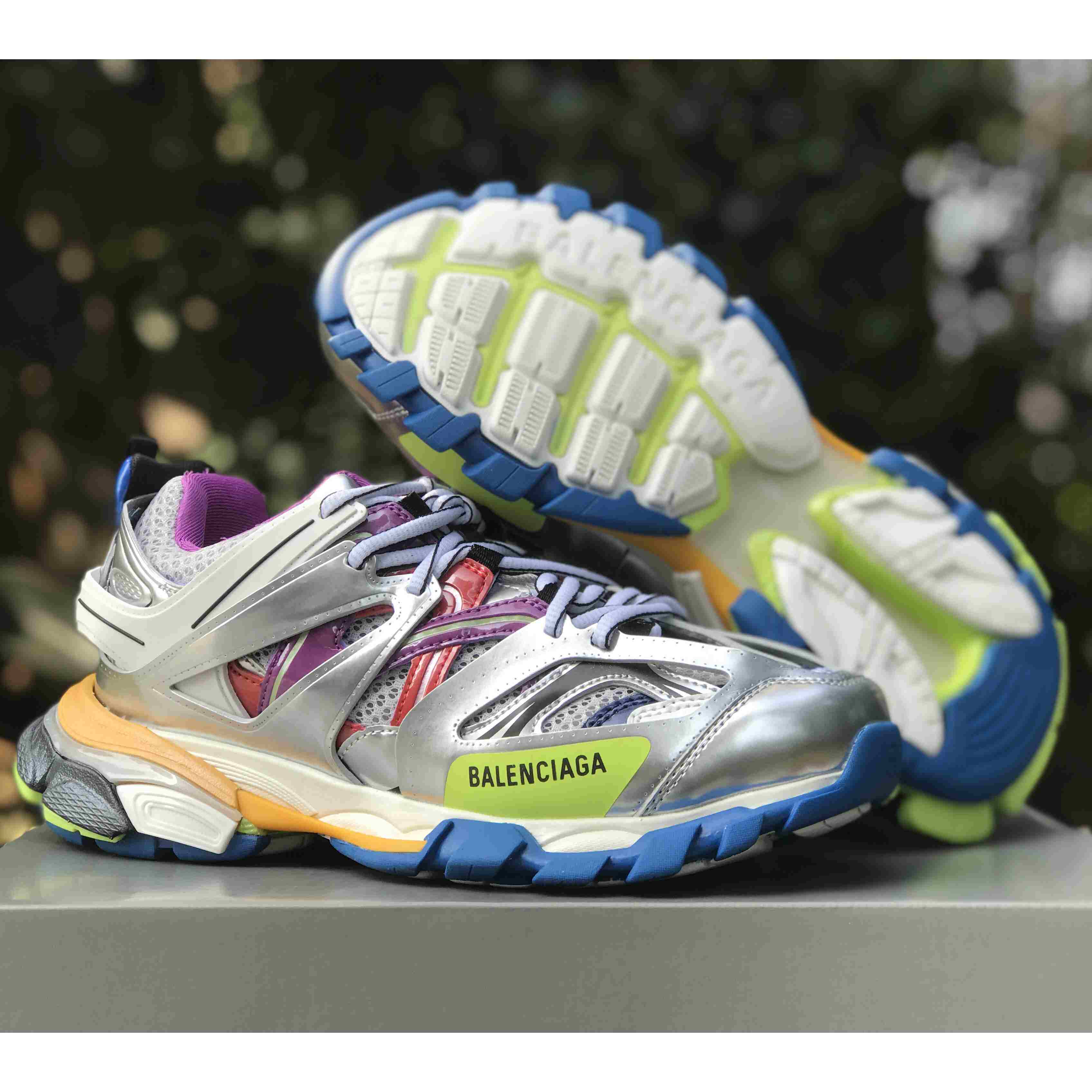Balenciaga Track Sneaker In Silver - PerfectKickZ