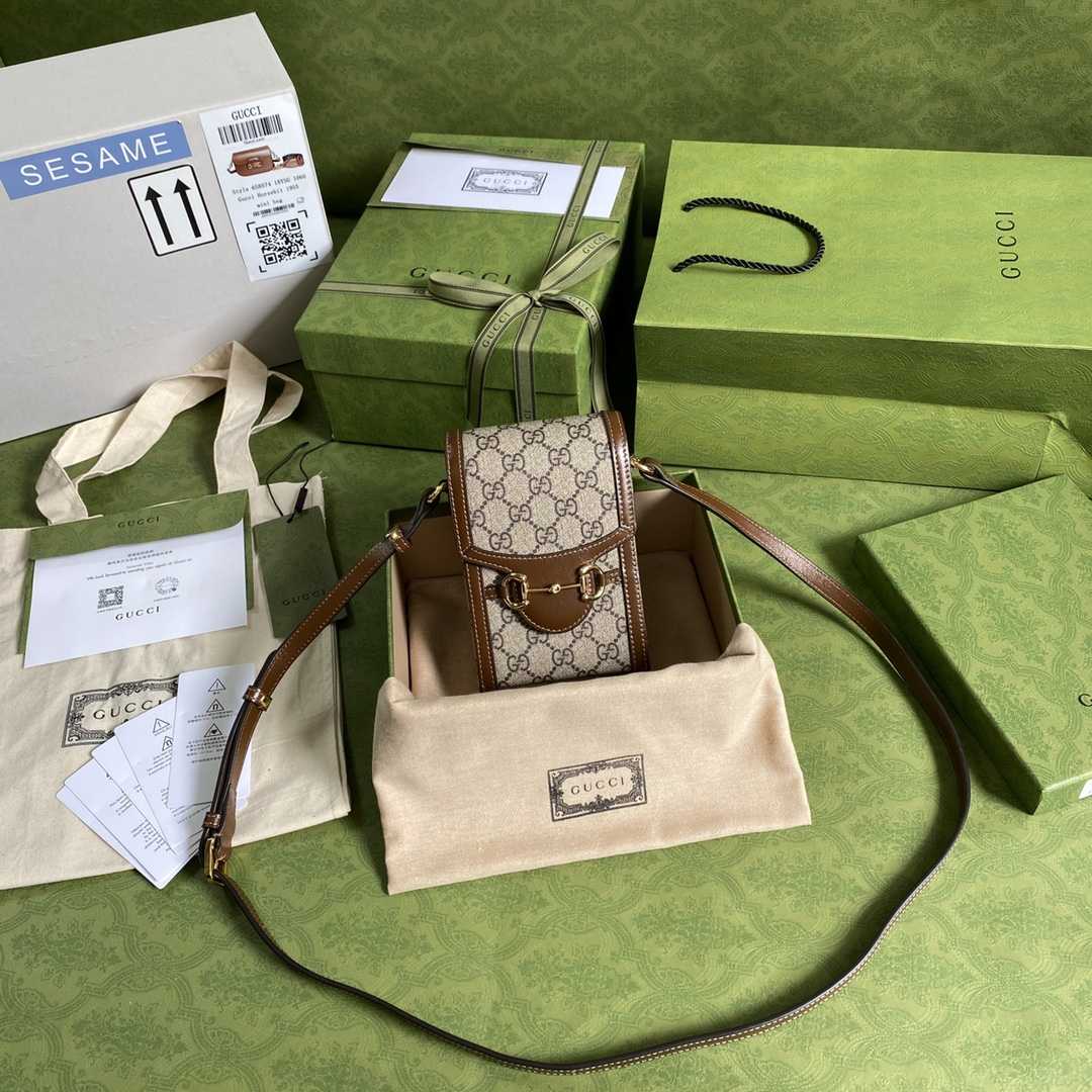 Gucci Horsebit 1955 Mini Bag(11.5-17-4CM) - PerfectKickZ