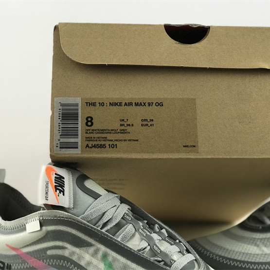 Off-White x Nike Air Max 97 “Menta”Sneakers     AJ4585-101 - PerfectKickZ