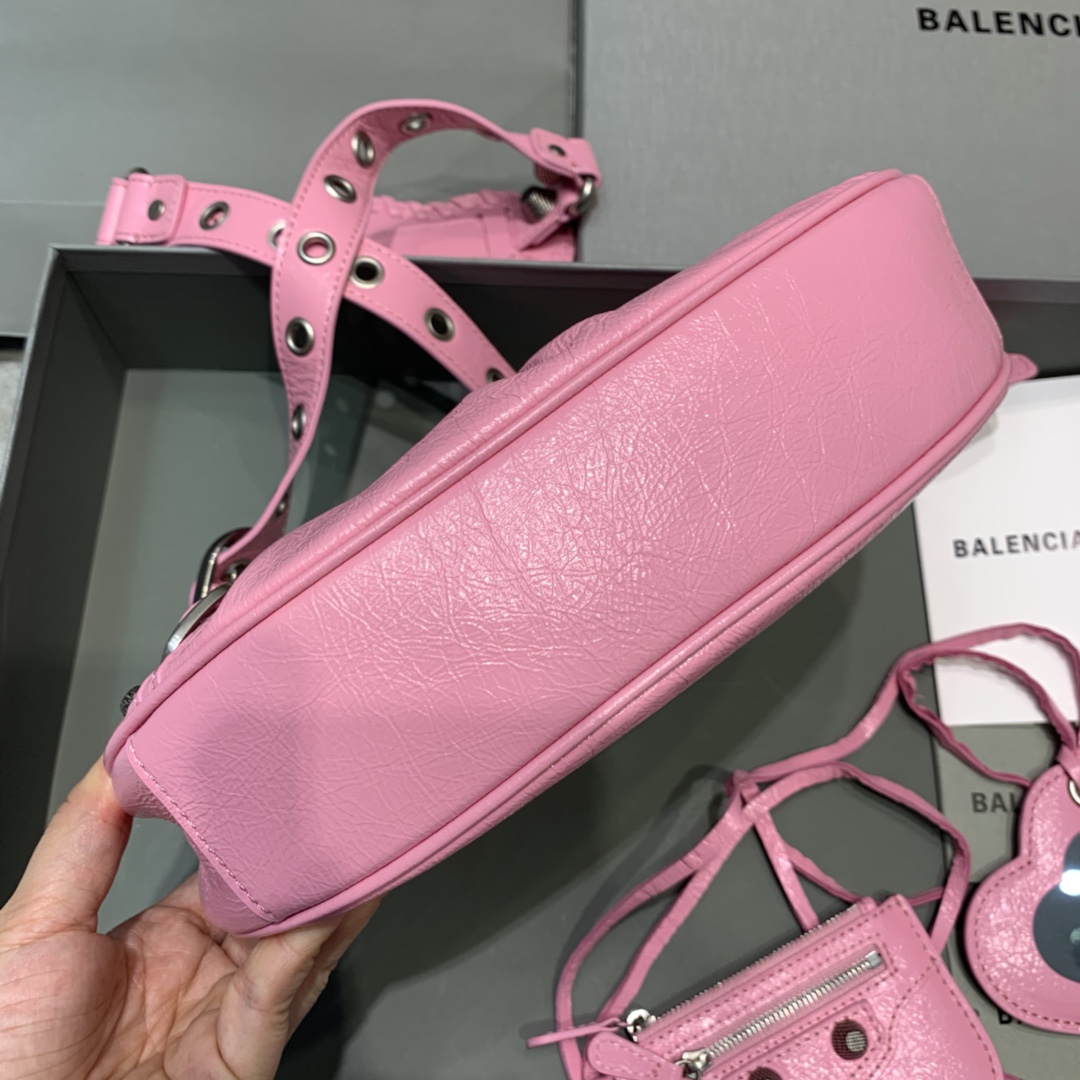 Balenciaga Women's Le Cagole XS Shoulder Bag In Pink(26-12-6cm) - PerfectKickZ