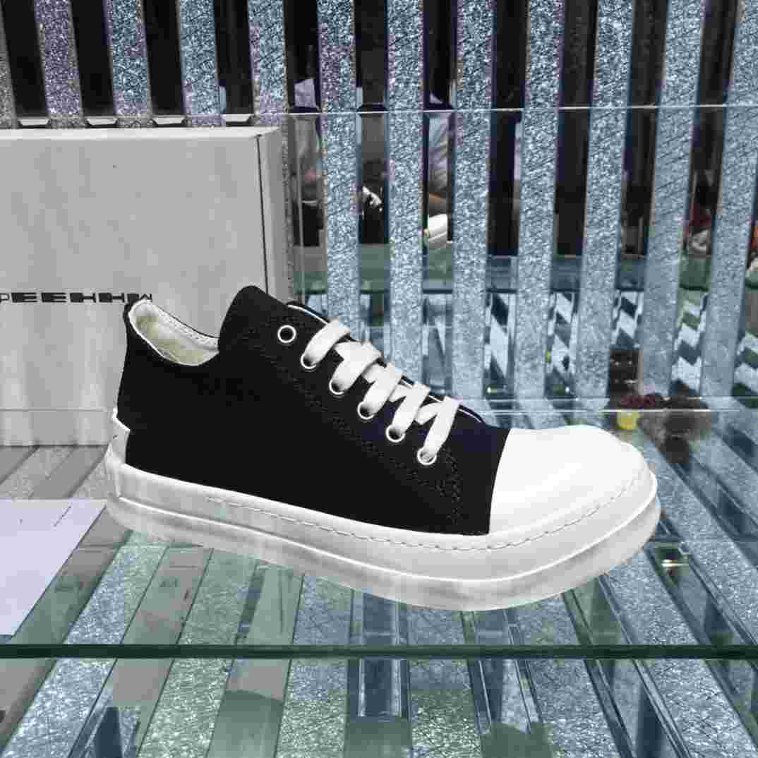 Rick Owens Low-Top Canvas Sneakers - PerfectKickZ