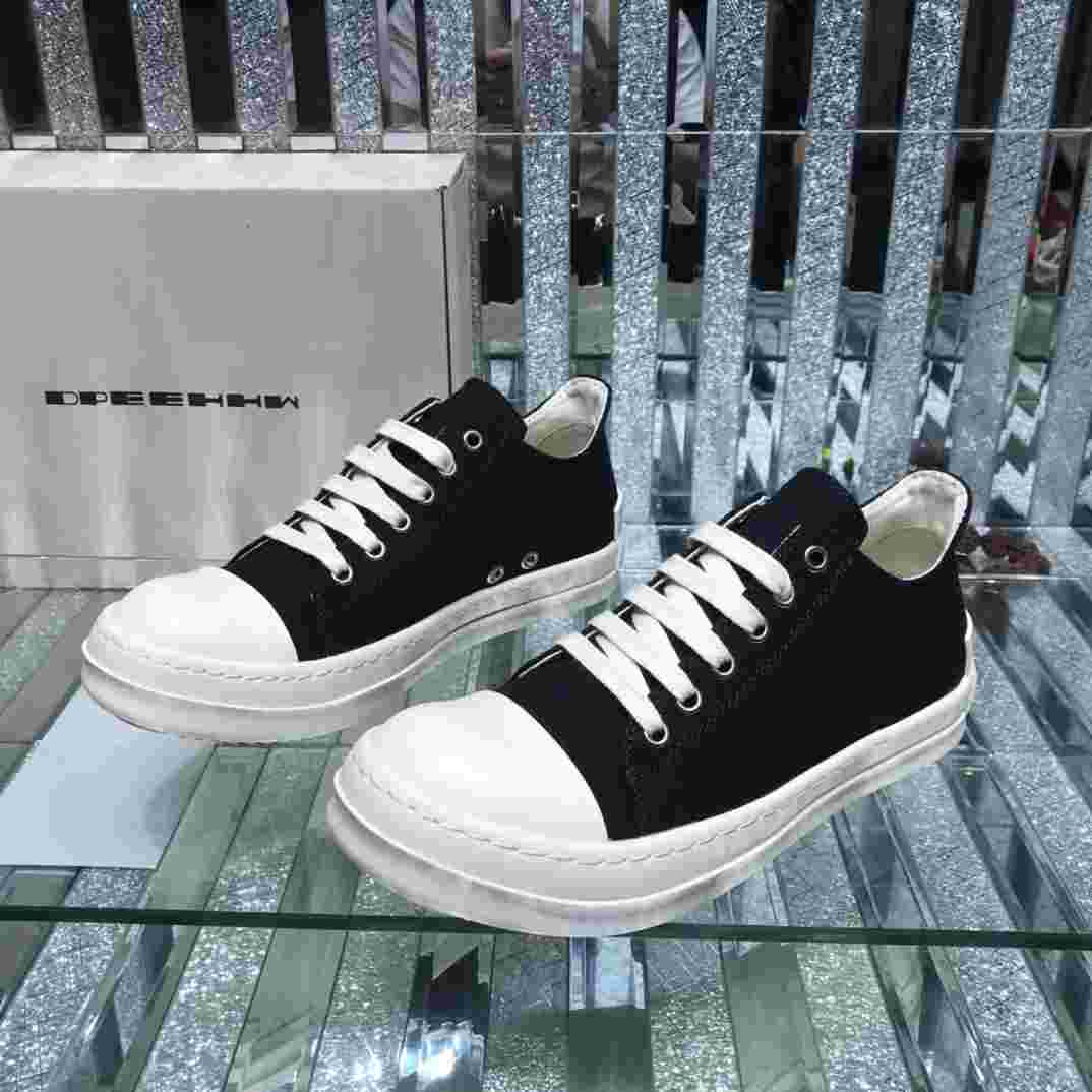 Rick Owens Low-Top Canvas Sneakers - PerfectKickZ