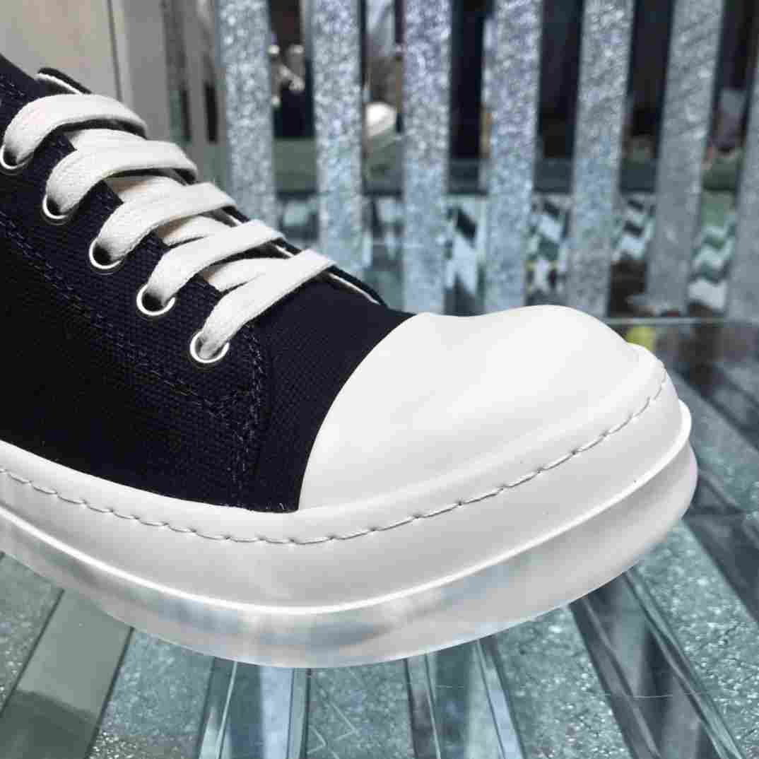 Rick Owens Low-Top Canvas Sneakers - PerfectKickZ
