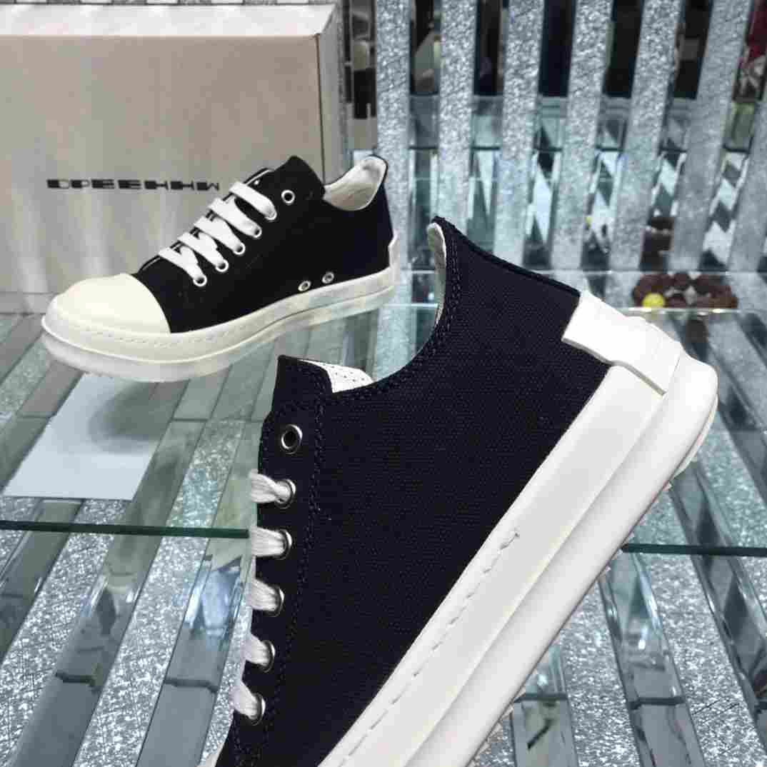 Rick Owens Low-Top Canvas Sneakers - PerfectKickZ
