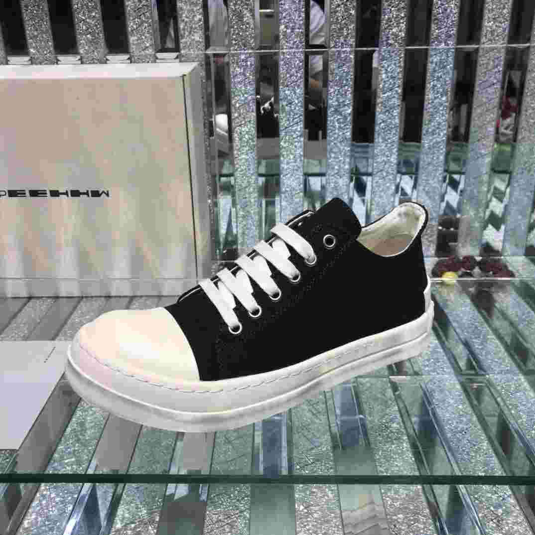 Rick Owens Low-Top Canvas Sneakers - PerfectKickZ