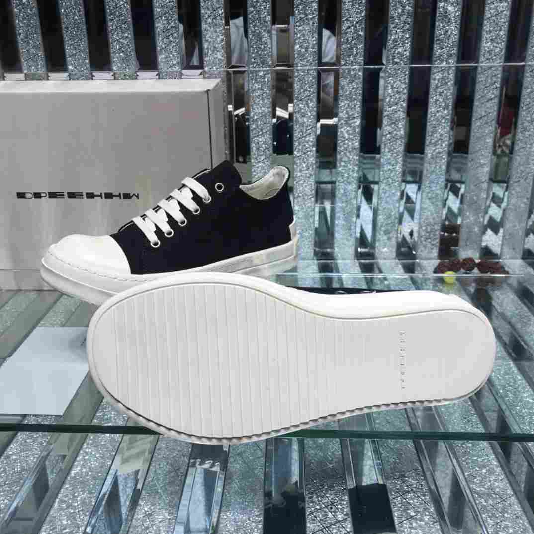 Rick Owens Low-Top Canvas Sneakers - PerfectKickZ