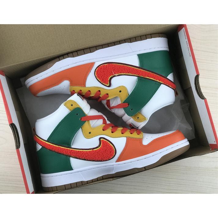 Nike Dunk High University “Chenille Swoosh” Sneakers     DR8805-100 - PerfectKickZ