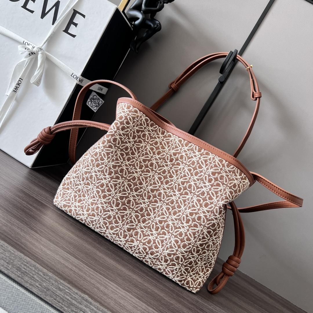 Loewe Mini Flamenco Clutch In Anagram Jacquard And Calfskin(23-18-9CM) - PerfectKickZ