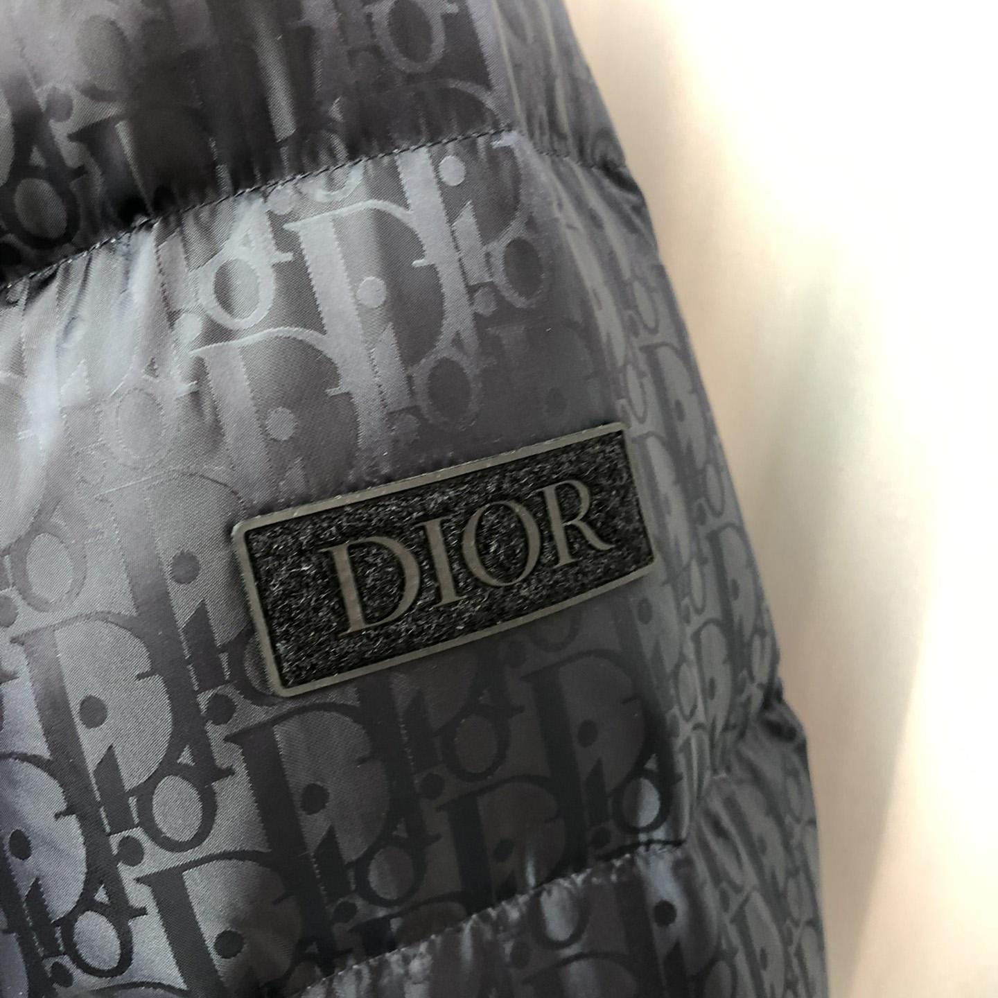 Dior Oblique Print Down Puffer Jacket - 